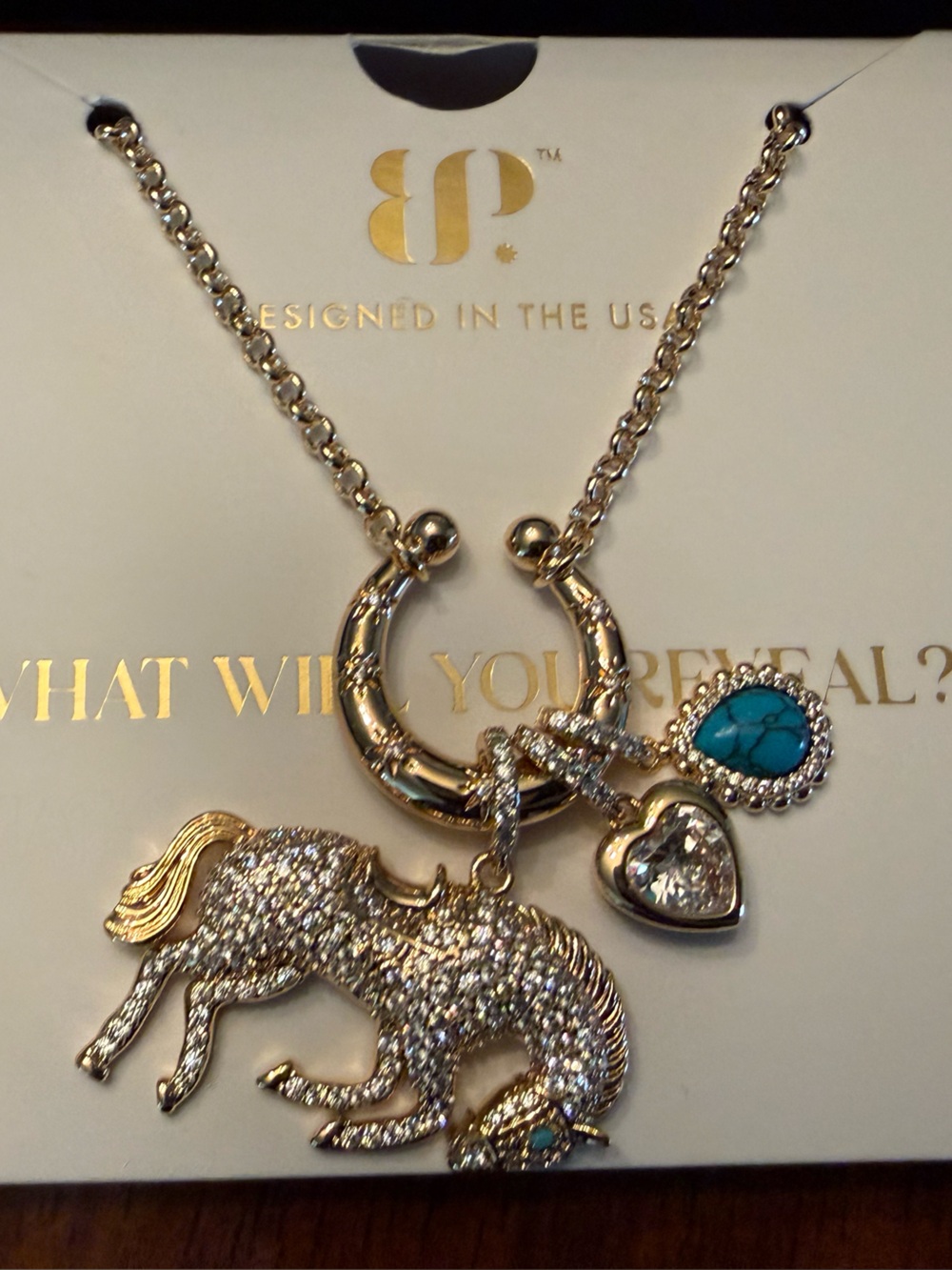 Bomb Party Outlaw necklace Raised Untamed gold plating NWT